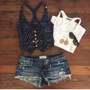 GUESS Navy Blue Vest